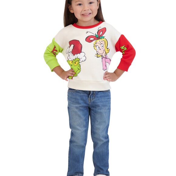The Grinch Dr. Seuss Unisex Sweatshirt, Sizes 12M-5T, Naughty or Nice, NWT - Picture 7 of 7